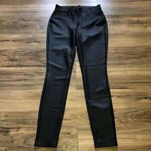 Express Black Faux Leather Pants New